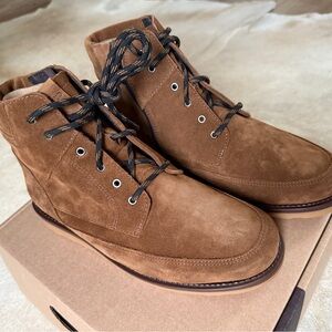 Waterproof Italian Suede Men's Boots Brown by Overland